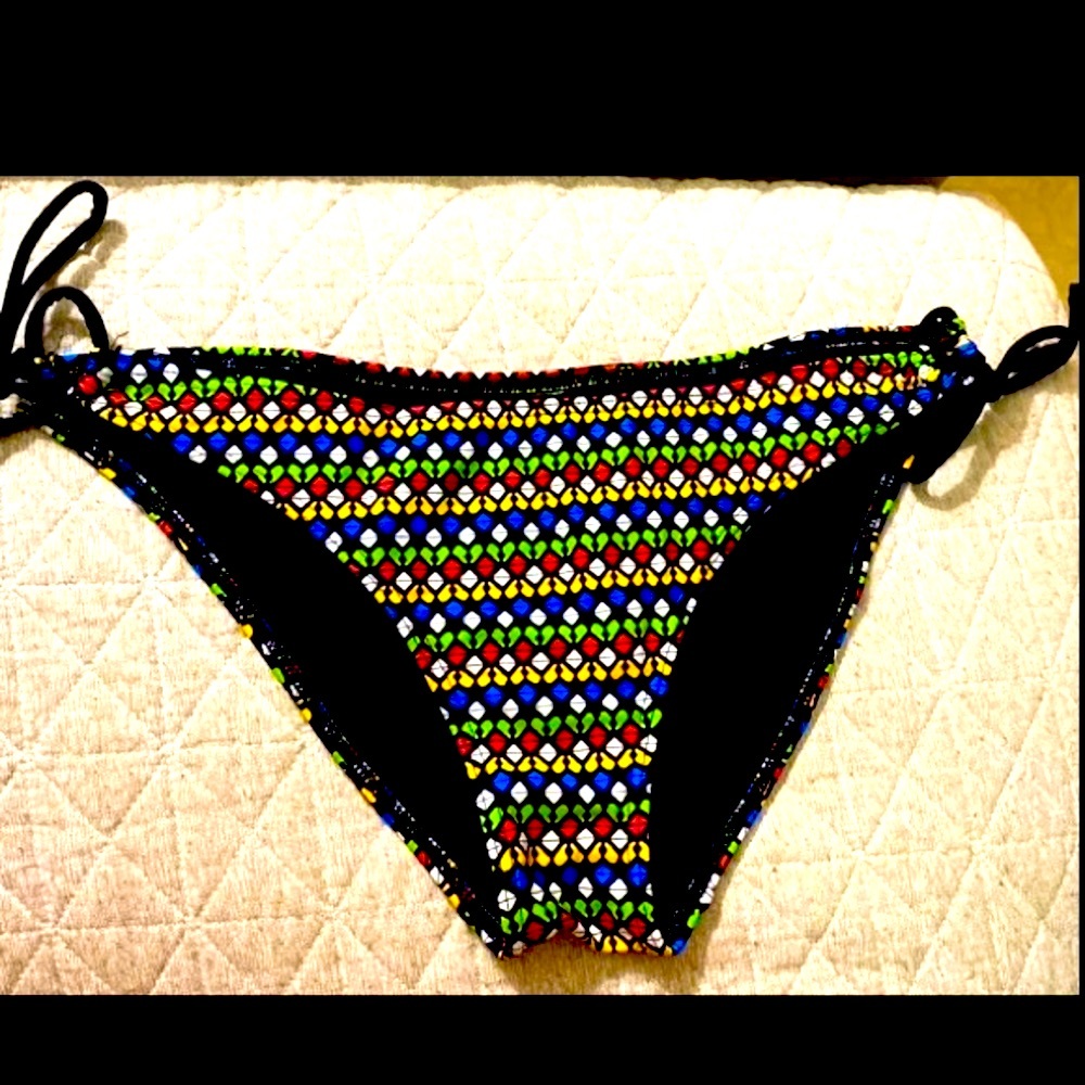Multicolored bikini bottom